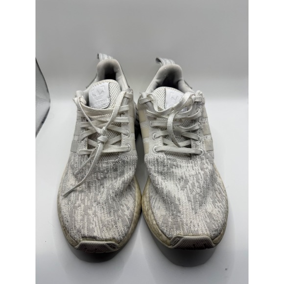 Adidas NMD R2 White Grey Knit Boost Sneakers Women US 8.5 EU 40 Adidas NMD R2 White Grey Knit Boost Sneakers Women US 8.5 EU 40